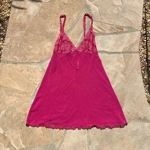 Gorgeous pink lace slip mini dress